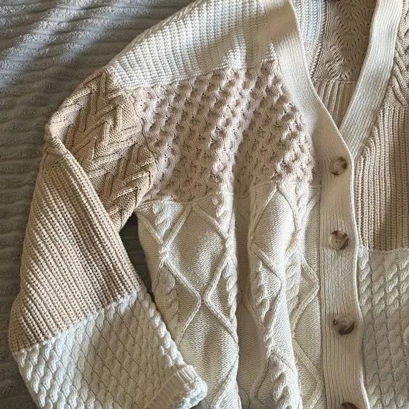 Rails Reece Color-block mixed Stitch Cardigan Sweater like new condition sz XL - Picture 2 of 4